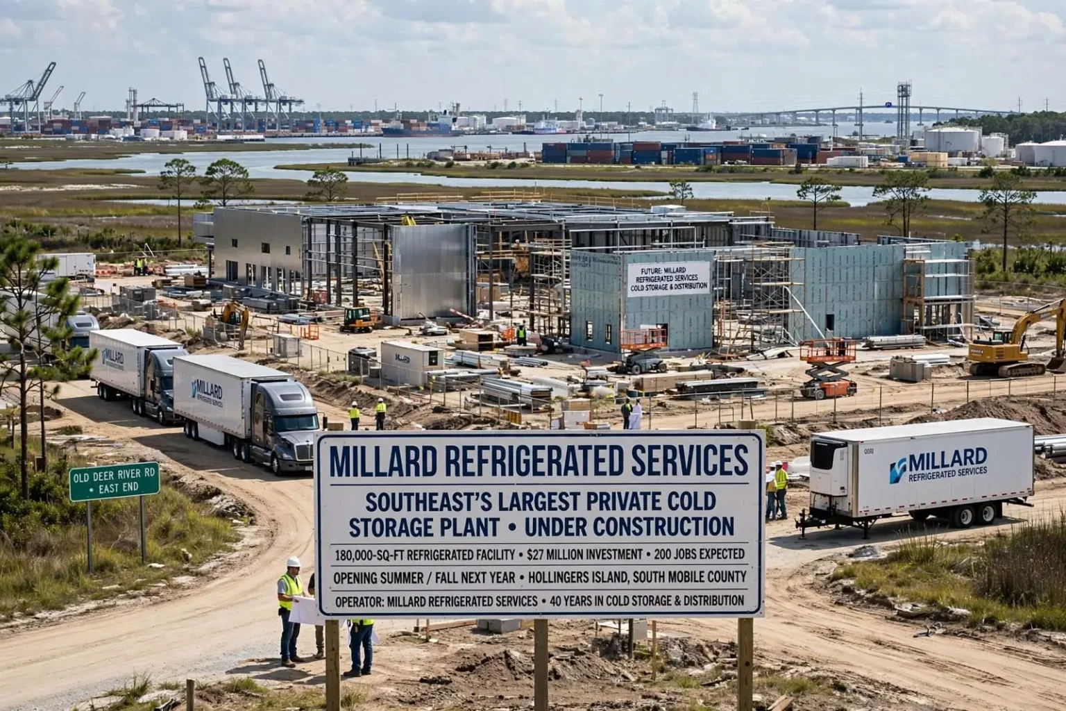 Illustration for the news story: Omaha Company Plans Southeast’s Largest Private Cold Storage Plant on Hollingers Island