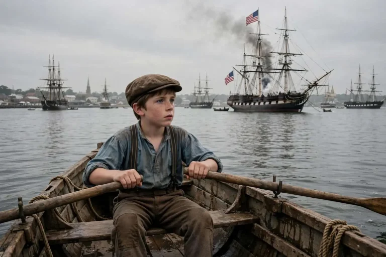 Illustration for the news story: The Boy Who Rowed Out to Farragut’s Fleet: A Mobile Family’s Memoir Begins