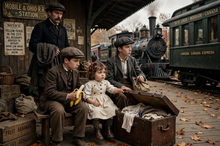 Illustration for the news story: A Yellow Fever Scare and a Train to Canada: A Mobile Childhood Recalled