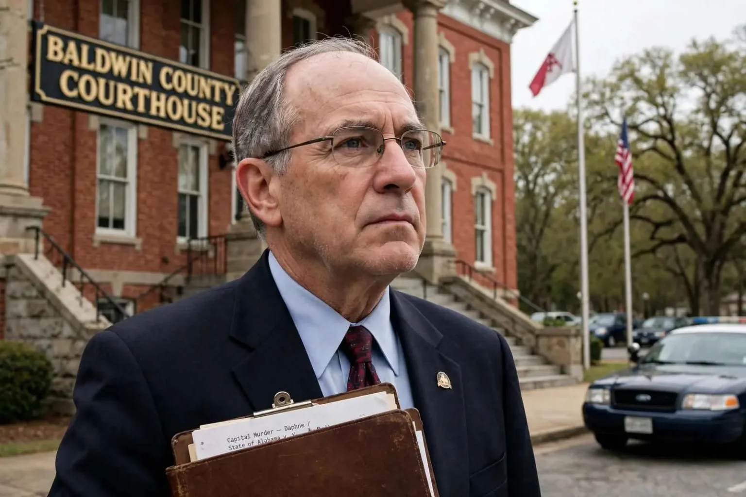 Illustration for the news story: Baldwin County’s Longest-Serving Prosecutor Weighs His Options