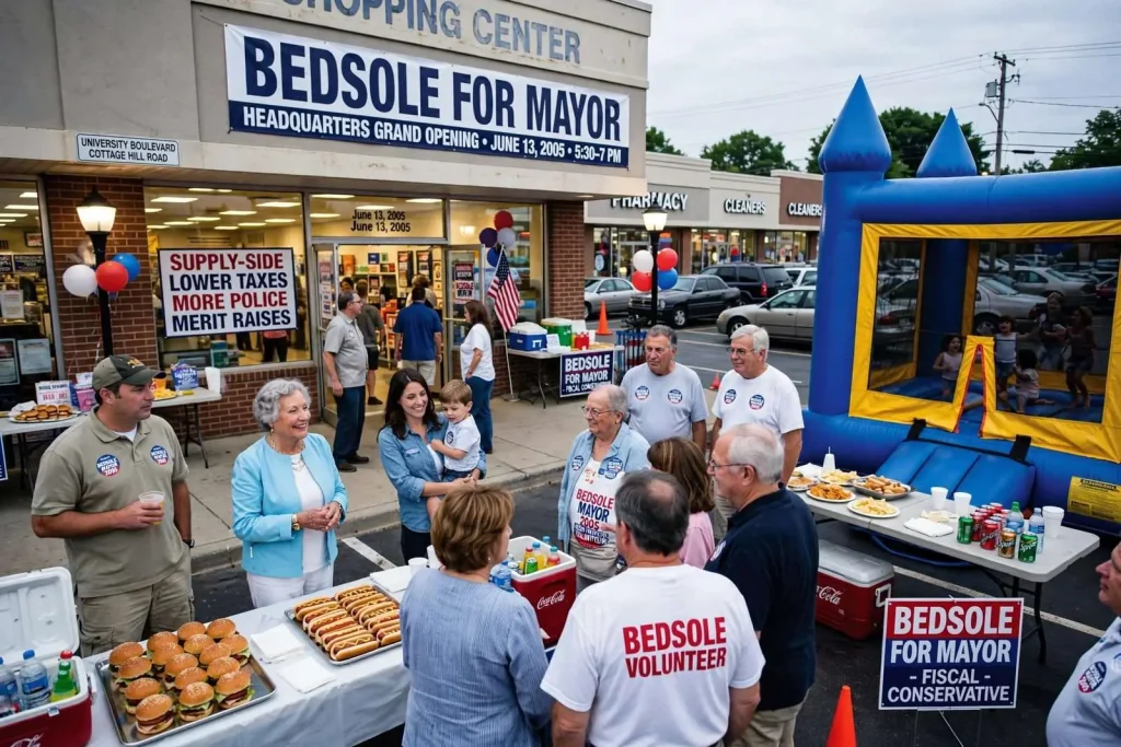 Illustration for the news story: Bedsole Opens Campaign Headquarters With Supply-Side Message