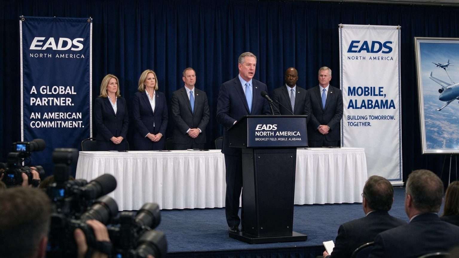 Illustration for the news story: Brookley Field Lands the EADS Tanker Plant and Its Promise of 1,000 Jobs