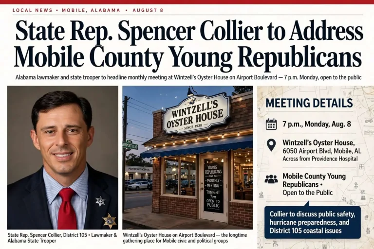Illustration for the news story: State Rep. Spencer Collier to Address Mobile County Young Republicans