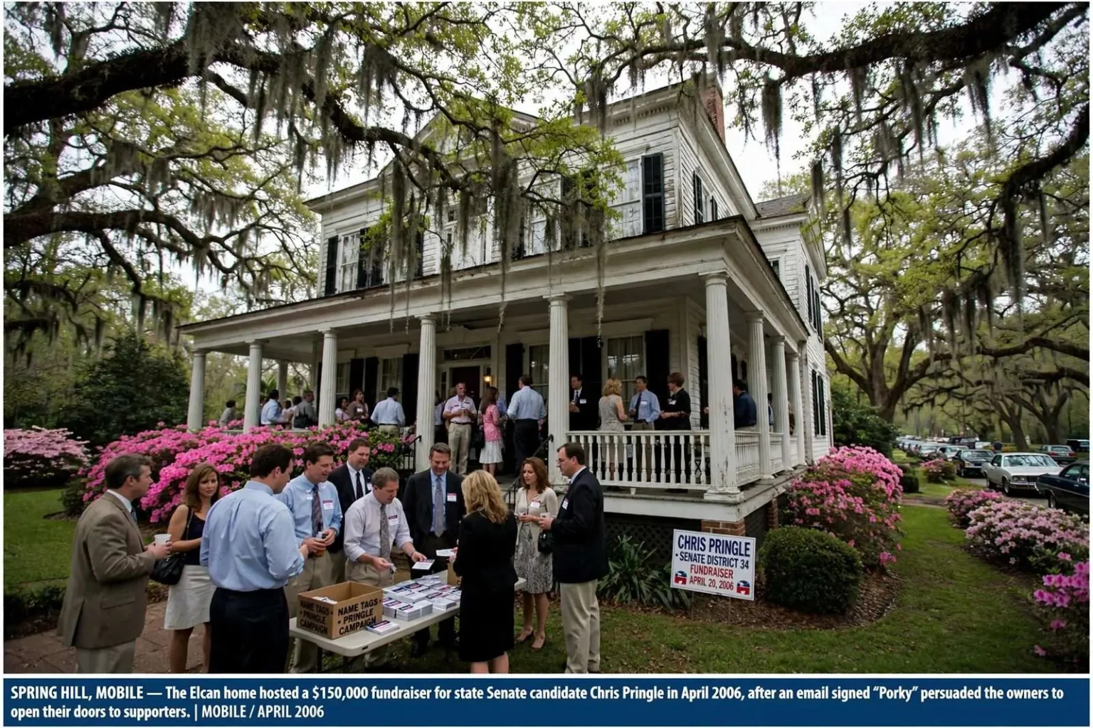 Illustration for the news story: How a Nickname Called ‘Porky’ Landed a Senate Candidate His Venue