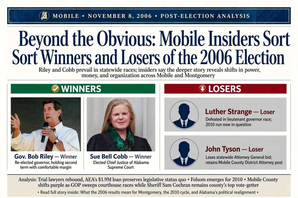 Illustration for the news story: Beyond the Obvious: Mobile Insiders Sort the Winners and Losers of the 2006 Election