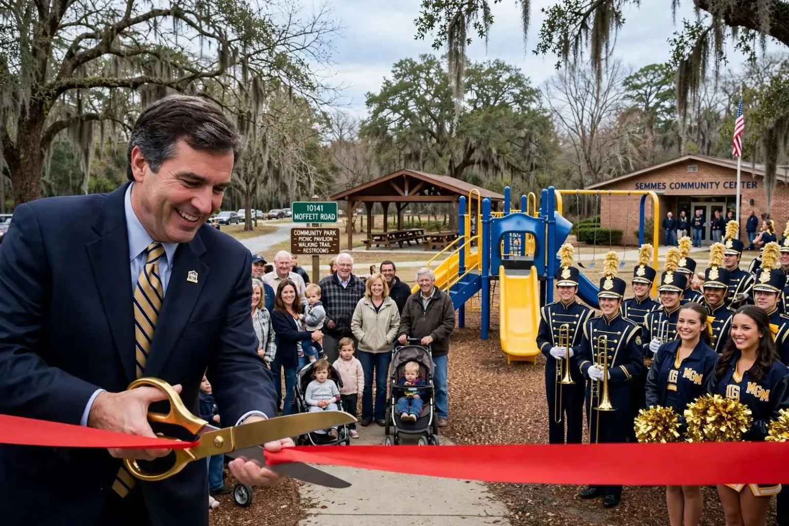 Illustration for the news story: Semmes Gets Its First Community Playground After Years of Driving Elsewhere