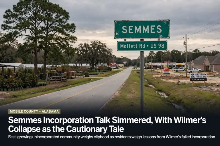 Illustration for the news story: Semmes Incorporation Talk Simmered, With Wilmer’s Collapse as the Cautionary Tale