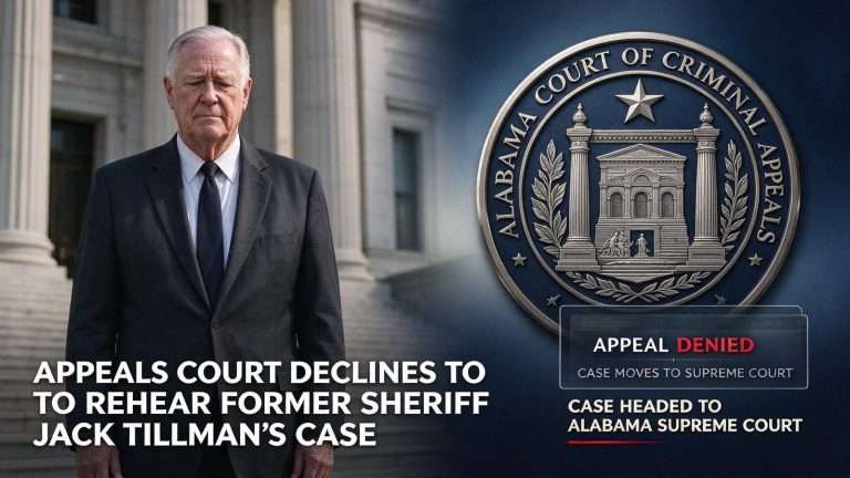 Illustration for the news story: Appeals Court Declines to Rehear Former Sheriff Jack Tillman’s Case