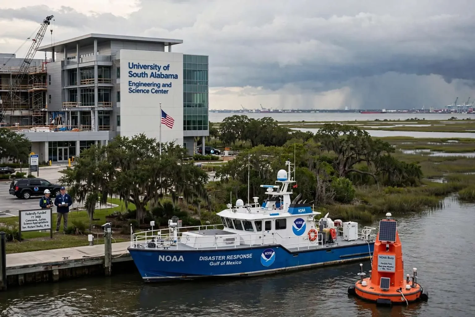 Illustration for the news story: A Senate Subcommittee Steered Millions Toward South Alabama Science and Coasts