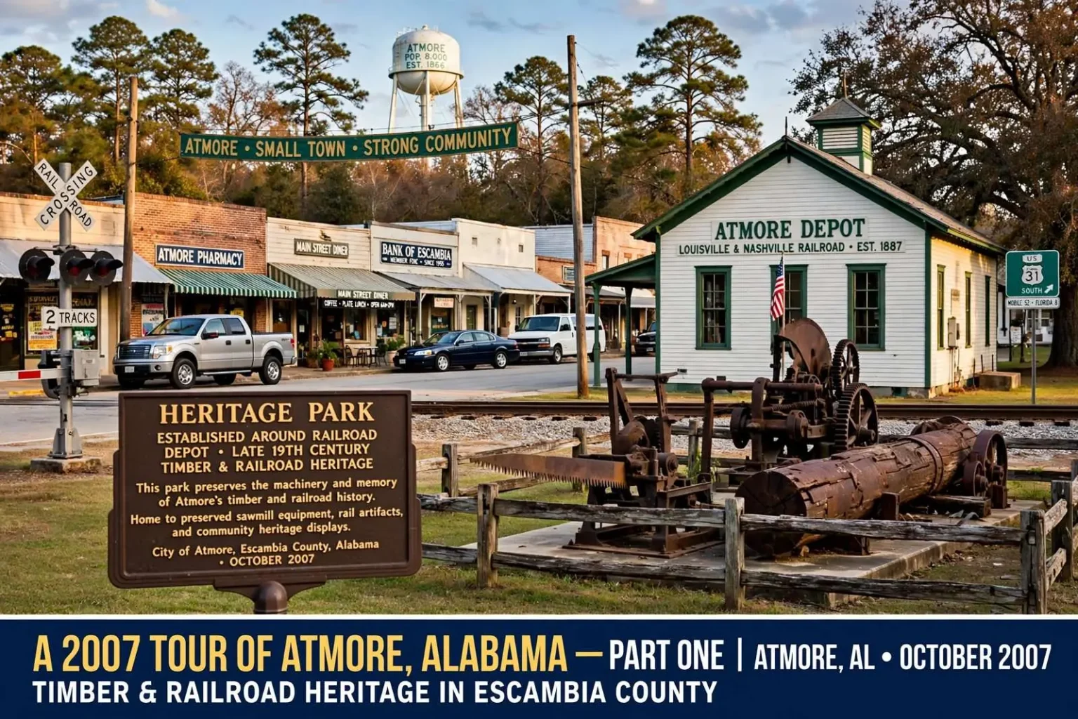 Illustration for the news story: A 2007 Tour of Atmore, Alabama: Part One