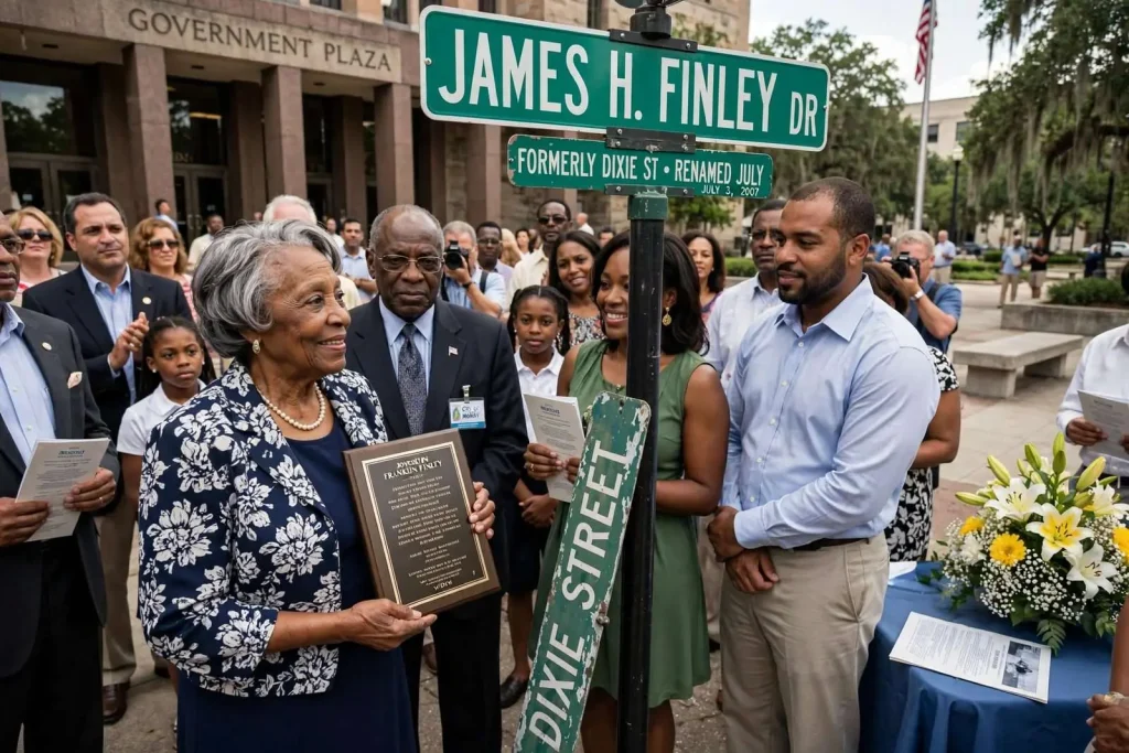 Illustration for the news story: Mobile Renamed Dixie Street for a Civil Rights Pioneer and Druggist