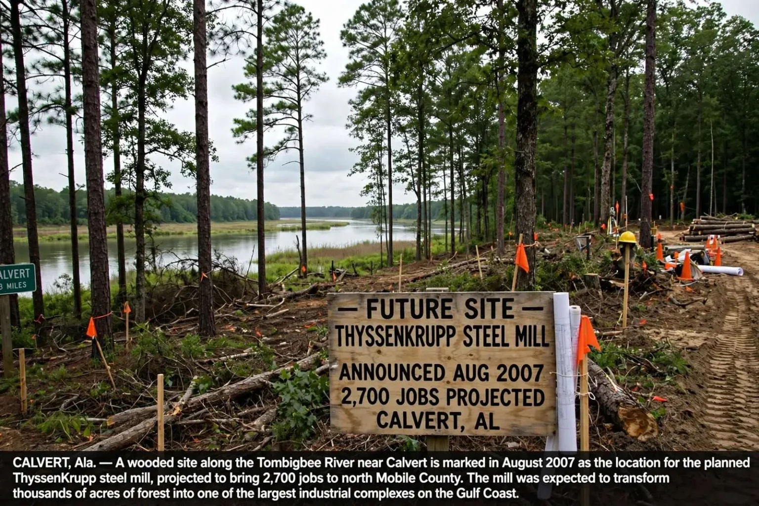 Illustration for the news story: 2007 Report Outlined What ThyssenKrupp Could Mean for Calvert Area Jobs