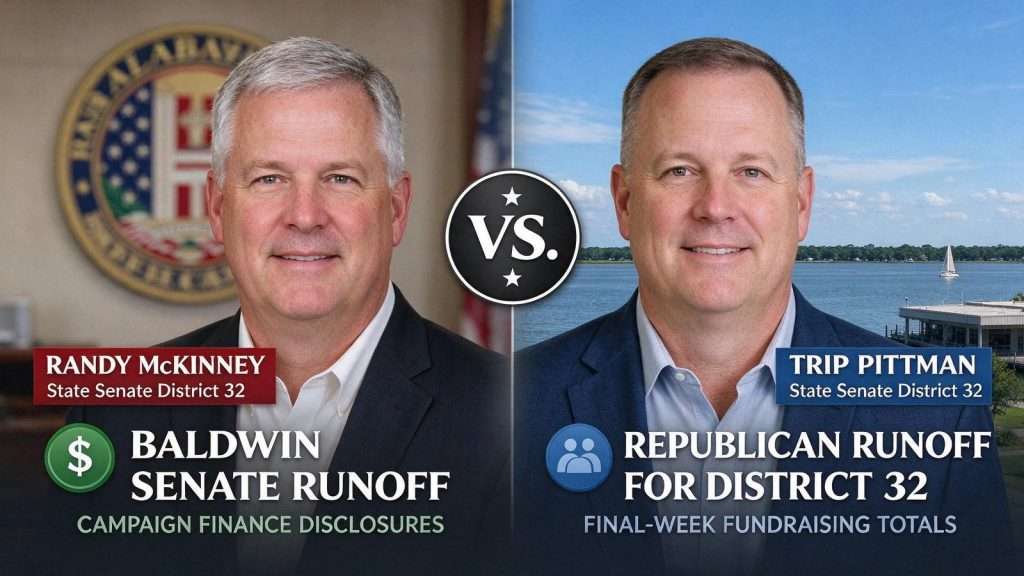 Illustration for the news story: Both Baldwin Senate Runoff Campaigns Raised More Than $100,000 in Final Weeks