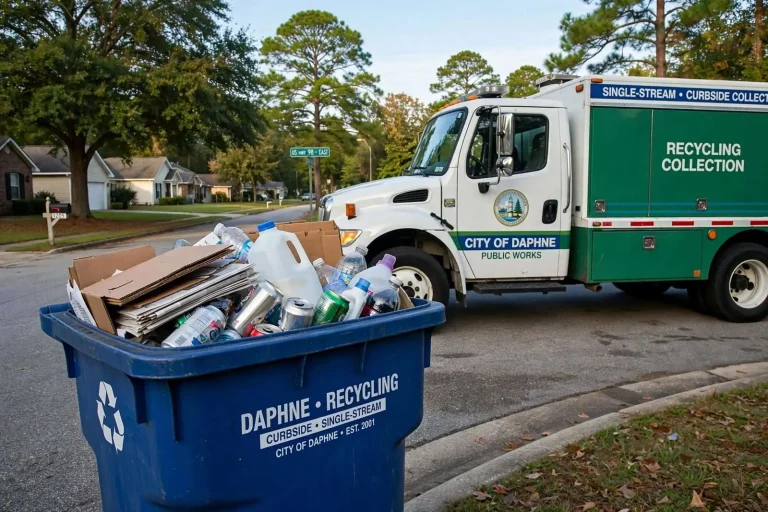 Illustration for the news story: Daphne Curbside Recycling Grew in 2007
