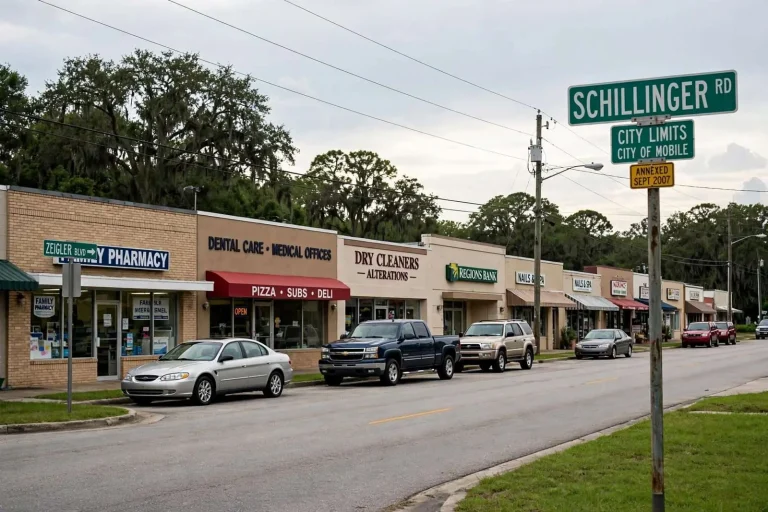 Illustration for the news story: Schillinger Road Business District Annexed Into Mobile in 2007