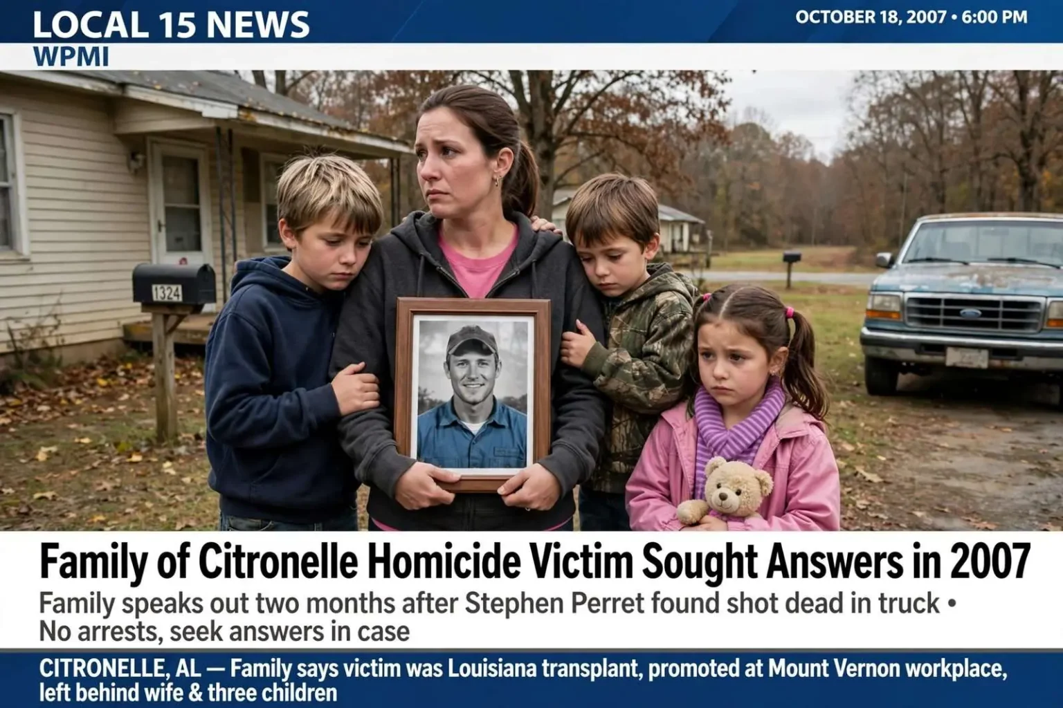 Illustration for the news story: Family of Citronelle Homicide Victim Sought Answers in 2007