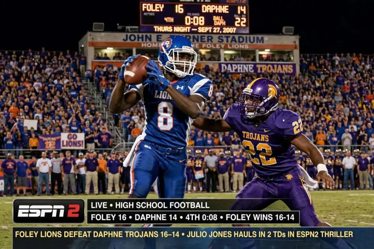 Illustration for the news story: Foley Defeated Daphne on ESPN2 in 2007