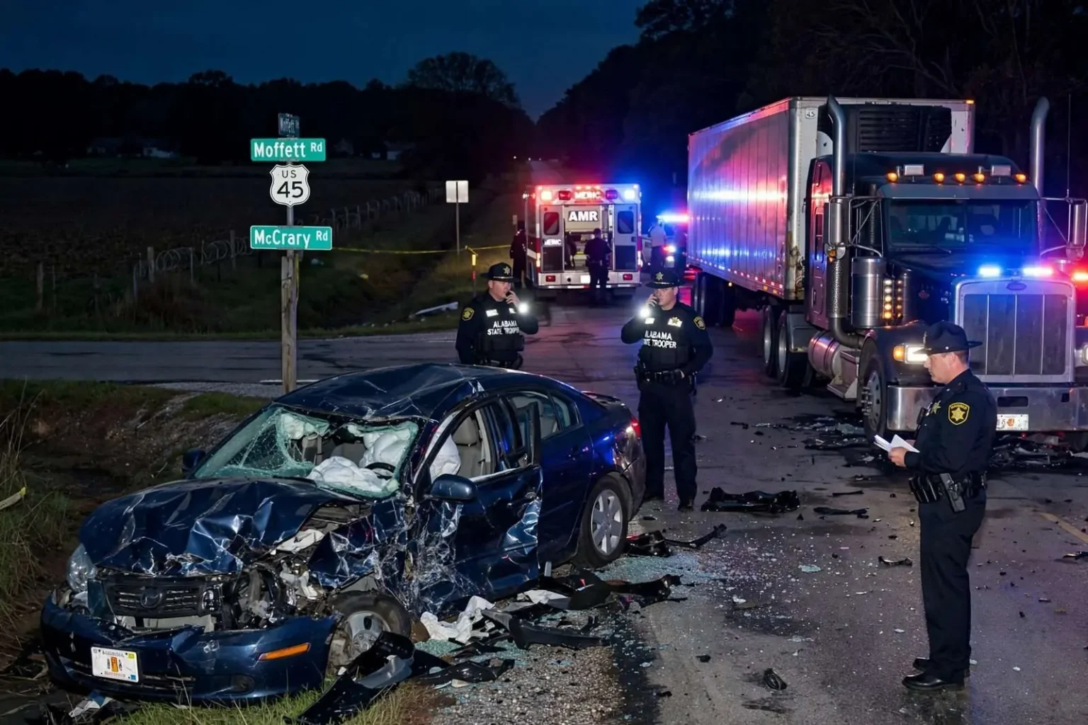 Illustration for the news story: Teens Injured in 2007 West Mobile County Crash