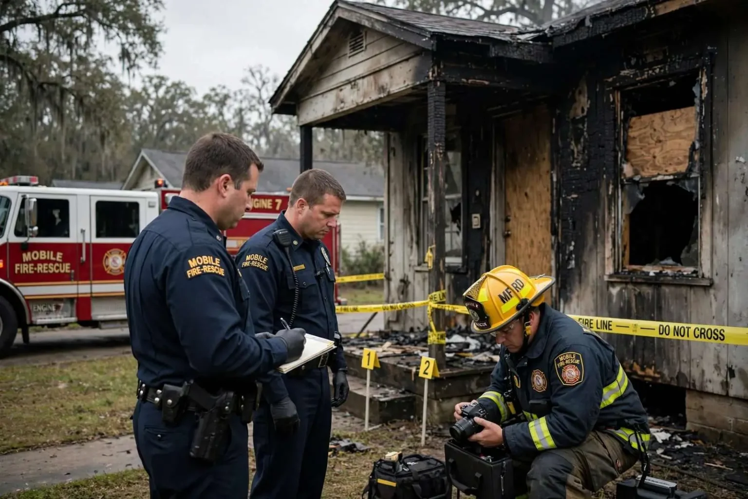Illustration for the news story: Mobile Fire Officials Investigated 2007 Child Fatality in Home Fire