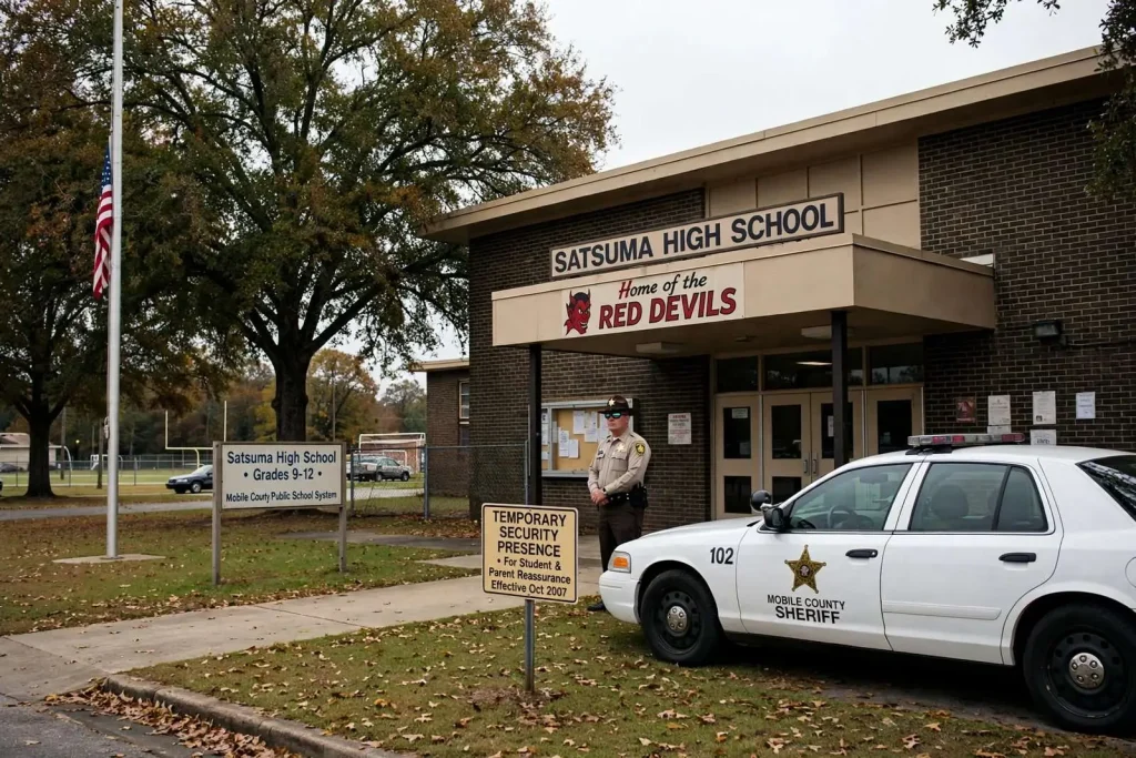 Illustration for the news story: Satsuma High Added Security After 2007 Threat Investigation