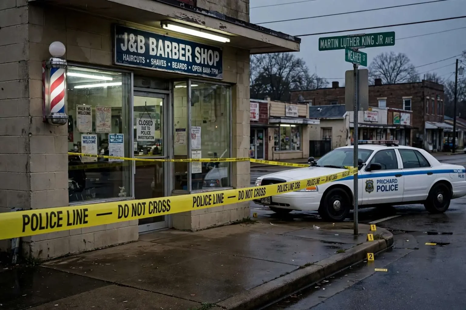 Illustration for the news story: Prichard Police Investigated 2007 Barber Shop Shooting