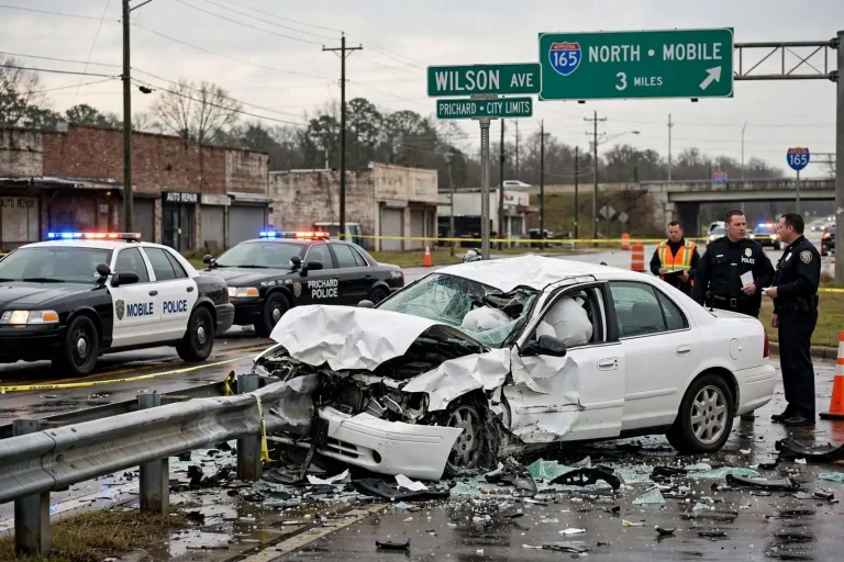 Illustration for the news story: Mobile Police Chase Ended in Prichard Crash in 2008