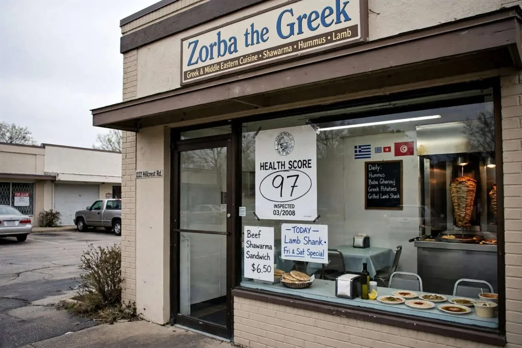 Illustration for the news story: A Plain Room on Hillcrest Road, and Some of the Best Food in Mobile