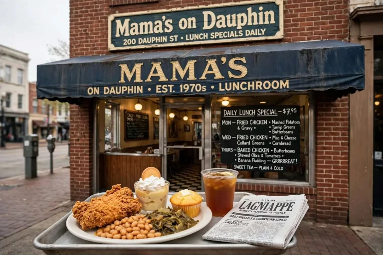 Illustration for the news story: Mama’s on Dauphin, Where the Lunch Special Is the Only Order Worth Making