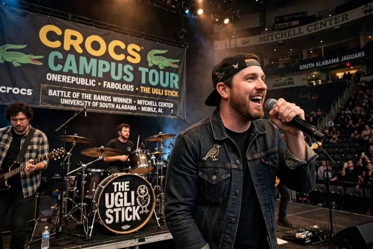 Illustration for the news story: Mobile’s The Ugli Stick Lands Mitchell Center Slot Opening for OneRepublic