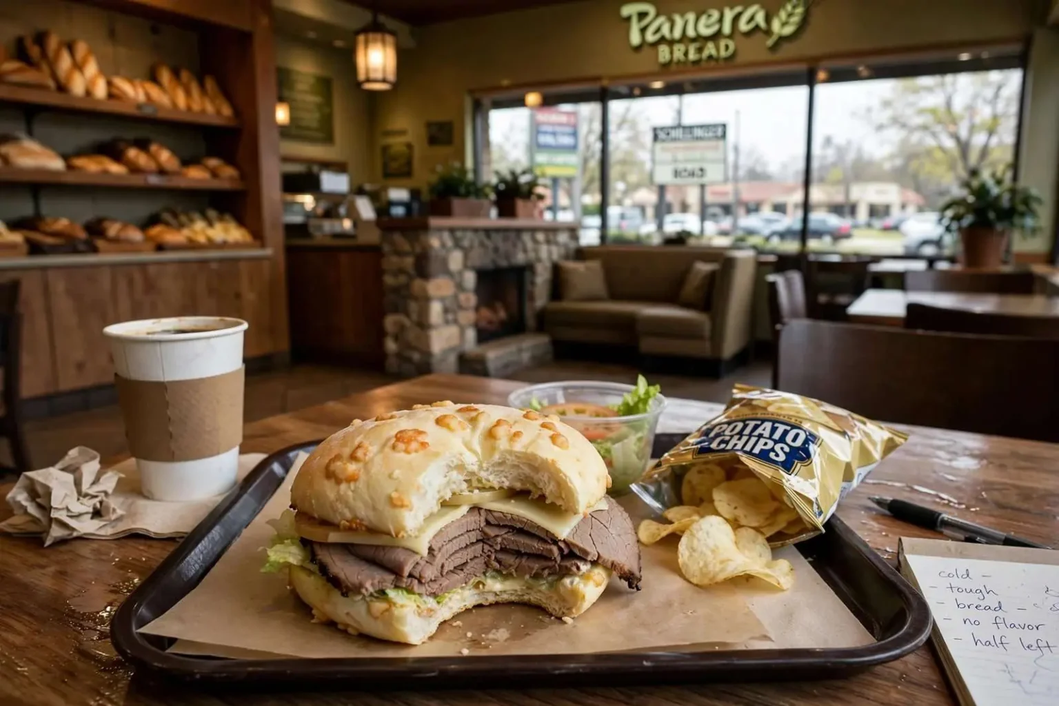 Illustration for the news story: Panera Bread Looked the Part. Then the Roast Beef Arrived.