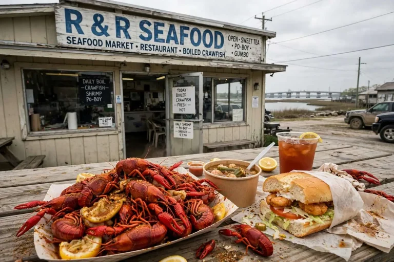 Illustration for the news story: R & R Seafood Was Written Off by a Reliable Source. The Crawfish Said Otherwise.
