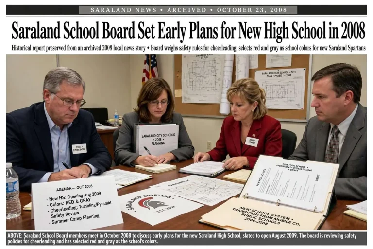 Illustration for the news story: Saraland School Board Set Early Plans for New High School in 2008