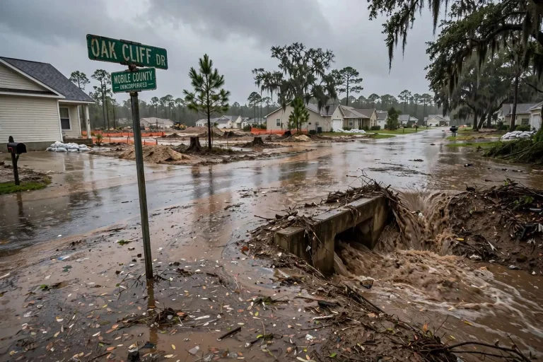 Illustration for the news story: Why Mobile County Needs a Real Stormwater Plan Before the Next Big Storm