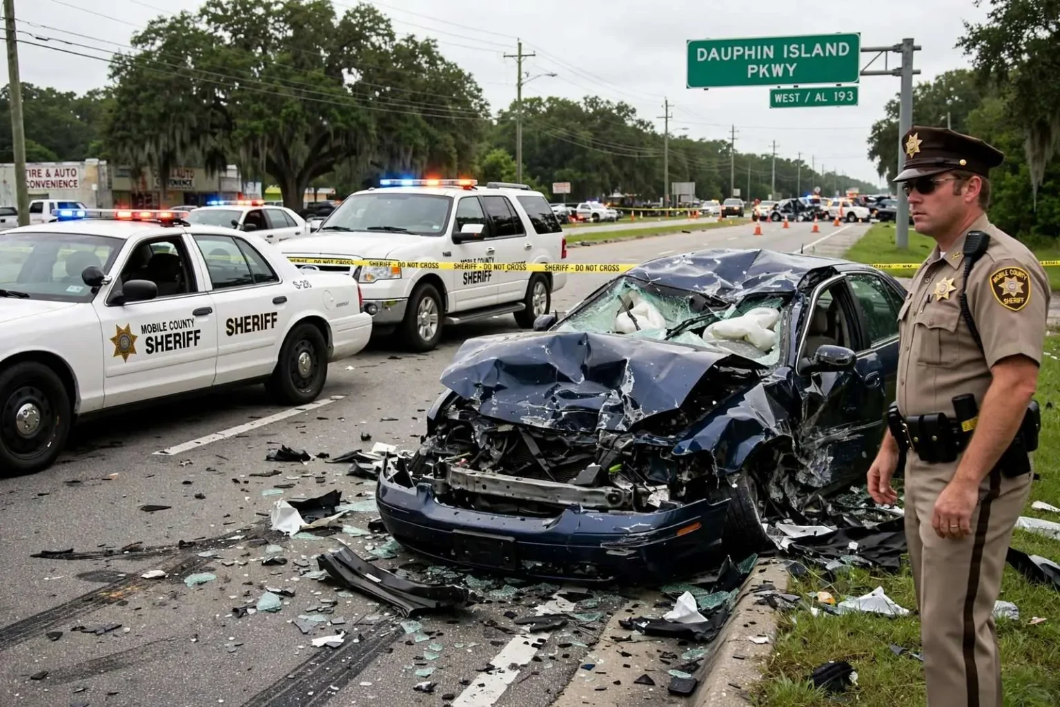 Illustration for the news story: Mobile County Chase Ended on Dauphin Island Parkway in 2008