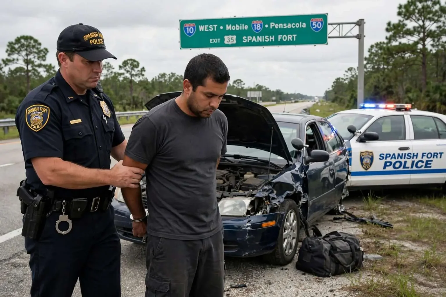 Illustration for the news story: Spanish Fort Police Arrested Florida Homicide Suspect in 2008