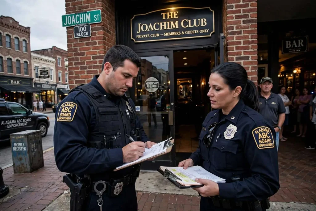 Illustration for the news story: Downtown Mobile Private Clubs Face Increased Alcohol Enforcement