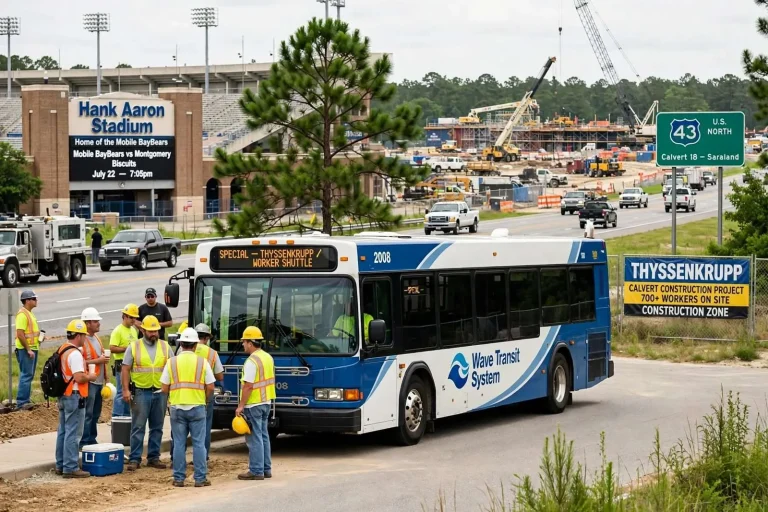 Illustration for the news story: Mobile County Considered Transit Options for Highway 43 Construction Traffic