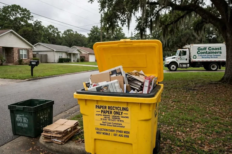 Illustration for the news story: West Mobile Curbside Paper Recycling Program Expanded in 2008