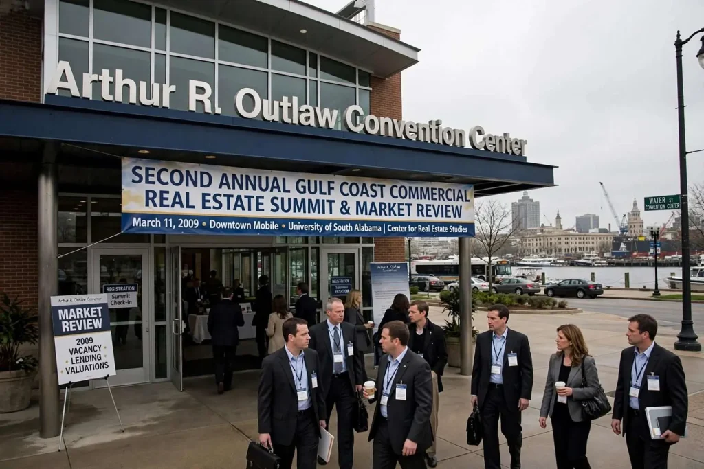 Illustration for the news story: Second Gulf Coast Commercial Real Estate Summit Convenes in Downtown Mobile