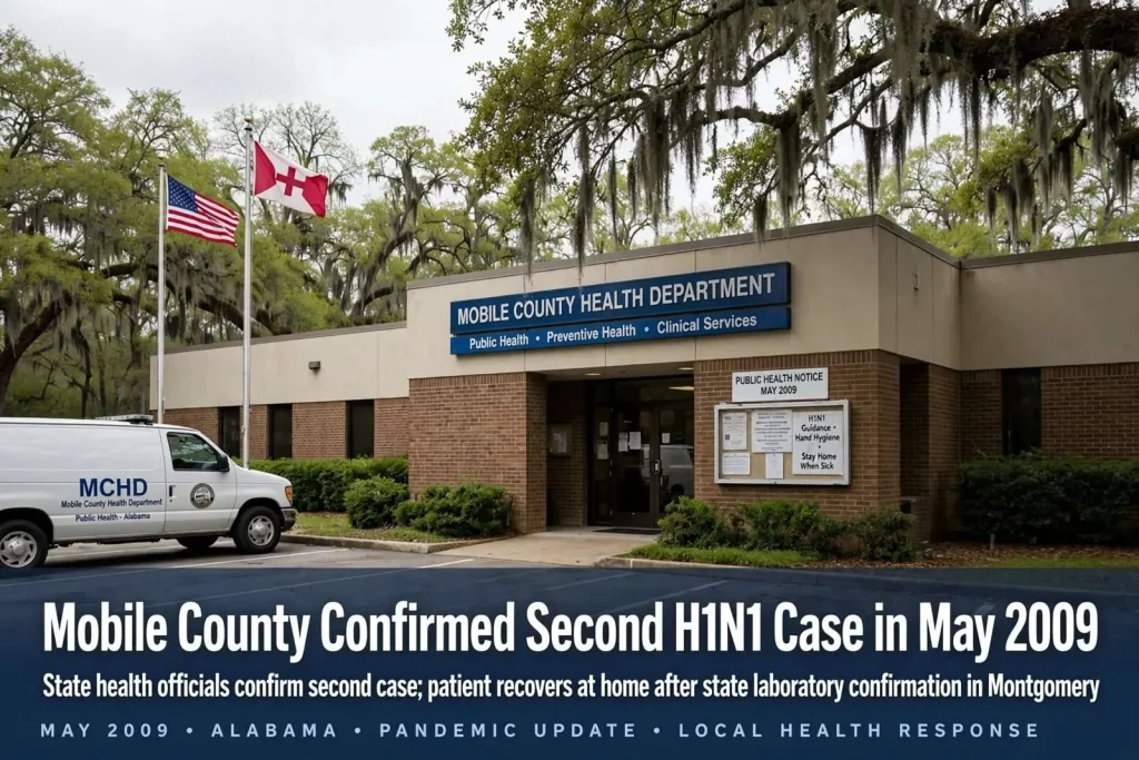Illustration for the news story: Mobile County Confirmed Second H1N1 Case in May 2009