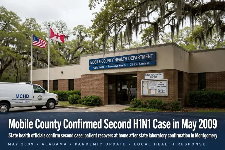 Illustration for the news story: Mobile County Confirmed Second H1N1 Case in May 2009