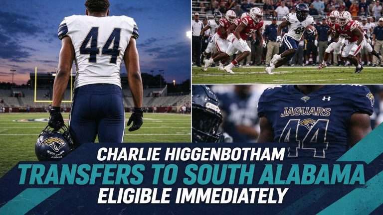 Illustration for the news story: Alabama Linebacker Charlie Higgenbotham Transfers to South Alabama, Eligible Immediately