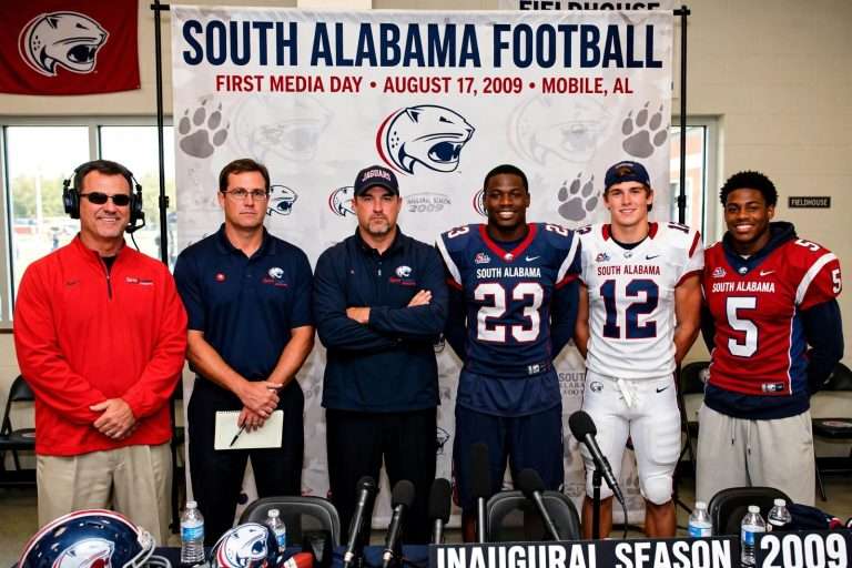 Illustration for the news story: South Alabama Football Holds First Media Day Ahead of Inaugural Season