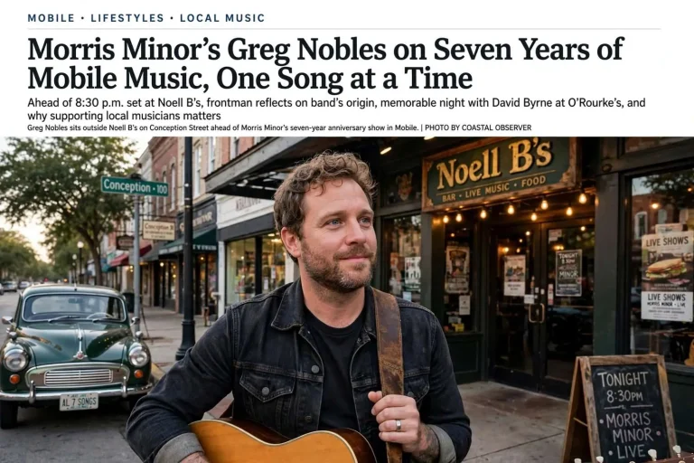 Illustration for the news story: Morris Minor’s Greg Nobles on Seven Years of Mobile Music, One Song at a Time