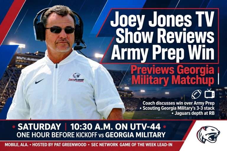 Illustration for the news story: Joey Jones TV Show Reviews Army Prep Win, Previews Georgia Military Matchup