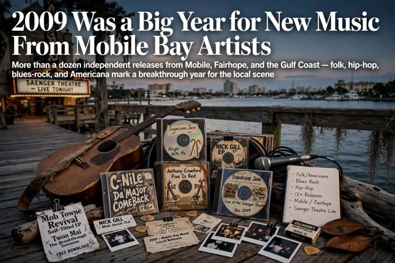 Illustration for the news story: 2009 Was a Big Year for New Music From Mobile Bay Artists