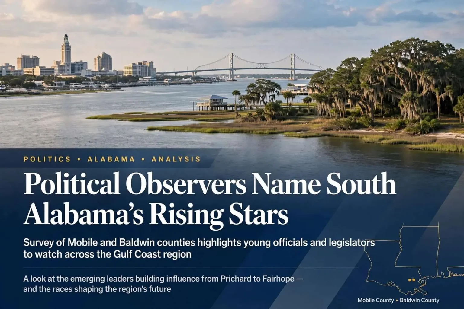 Illustration for the news story: Political Observers Name South Alabama’s Rising Stars