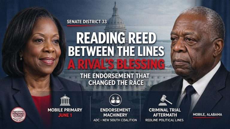 Illustration for the news story: Reading Reed Between the Lines: A Rival’s Blessing in Senate District 33