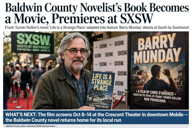 Illustration for the news story: Baldwin County Novelist’s Book Becomes a Movie, Premieres at SXSW