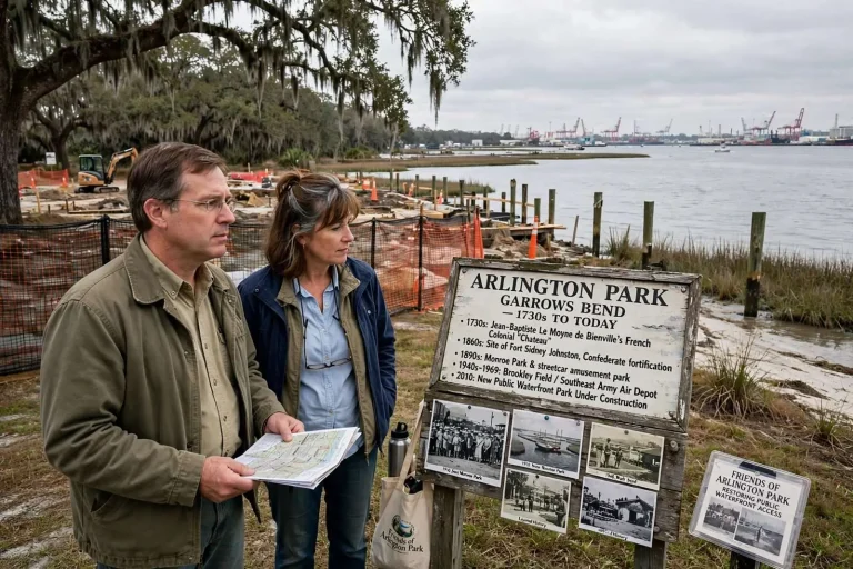 Illustration for the news story: Centuries of Bayfront History Fuel Push to Revive Mobile’s Arlington Park